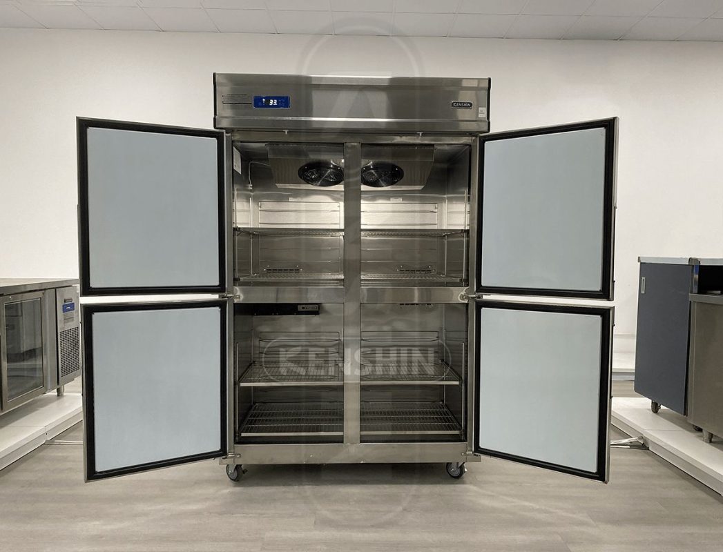 Không gian lưu trữ thực phẩm lớn của tủ đông mát 4 cánh Kenshin